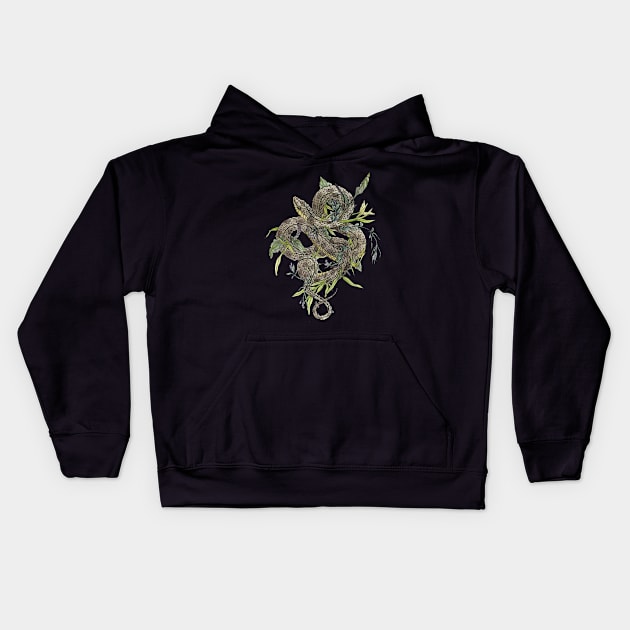 Gardener Snake Kids Hoodie by Munka